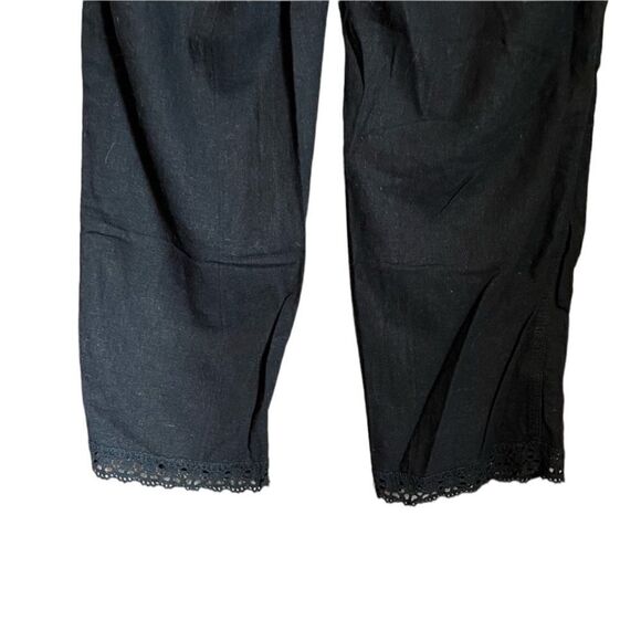 Per se black linen blend cropped pants - Picture 8 of 10